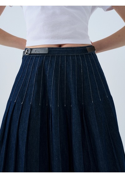 Relaxed Fit Kadın Etek Denim