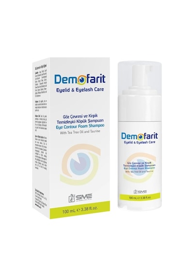 Demofarit Eyelid Eyelash Care Göz Çevresi Ve Kirpik Temizleme Şampuanı 100 Ml