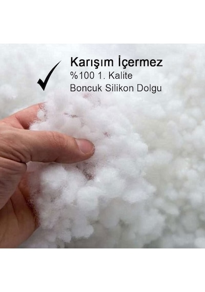 Premium Kare Kırlent İç Yastık 1.kalite Elyaf Dolgulu Oyuncu Koltuk Yastığı 4 Adet, 50x50 Diğer