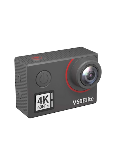 Action Cam 4k60fps 40m Sualtı Kamera 20mp Wifi Aksiyon Kamerası, Dokunmatik Ekranlı Eıs, 8x Zoom Ses Kumandalı Uzaktan Kumandalı Aksesuar Kiti Spor Kamera V50 Elite