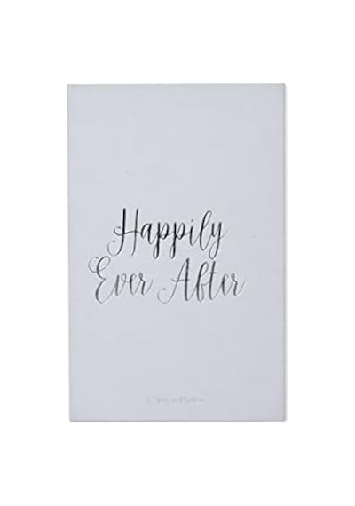 Haven Home Decor Linen Happily Ever After Sehpa Albümü 180 4x6 Fotoğraf, Gri, 9' X 13.75' X 2'