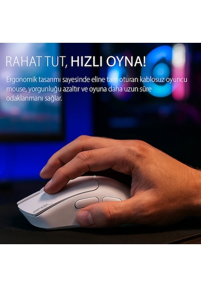 Img-329mx Oyuncu Mouse 12000 Dpı Rgb, Laser Sensör, 6d Tuş, Kablosuz Kablolu, Type-c Şarj Img-329mx Img-329mx Oyuncu Mouse 12000 Dpı Rgb, Laser Sensör, 6d Tuş, Kablosuz Kablolu, Type-c Şarj Img-329mx