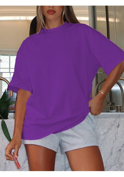 Startmore Oversize Unisex Basic T-shirt Mor
