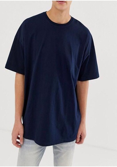 Noıssey Buğraterzimoda Tokyo Sırt Baskılı Unisex Oversize Bol Kalıp Lacivert T-shirt Bttkyy5648