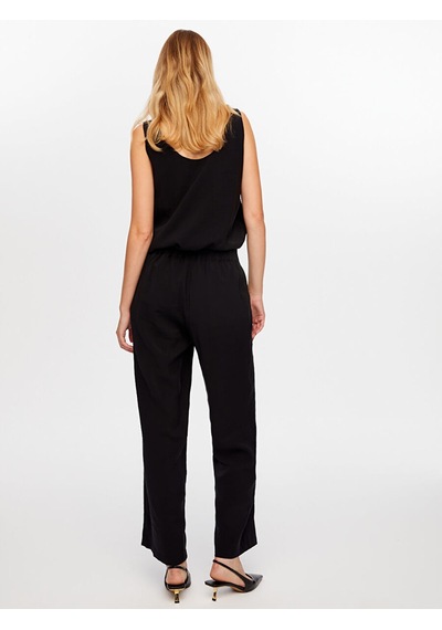 Faik Sönmez Arka Beli Lastikli Straıght Fıt Modallı Pantolon W26pnt012 Uw26pnt01210 Siyah