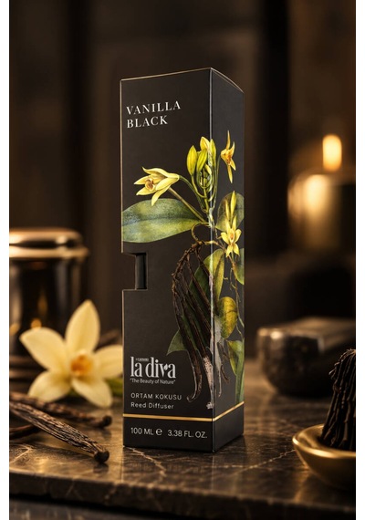 Çubuklu Oda Kokusu - Vanilla Black Karışık