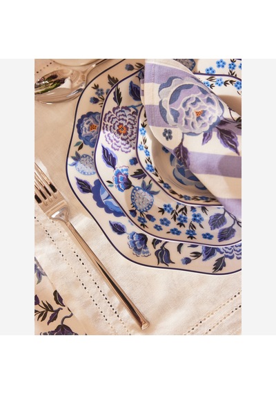 Mavi Porselen Yemek Tabağı 26,5 Cm