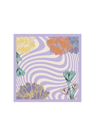 Sisley Flora Bandana/fular -2016-47 47 Lila