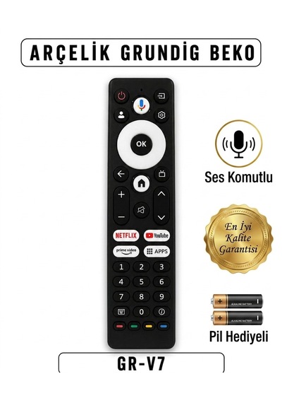 Grundig Sesli Kumandası Pil