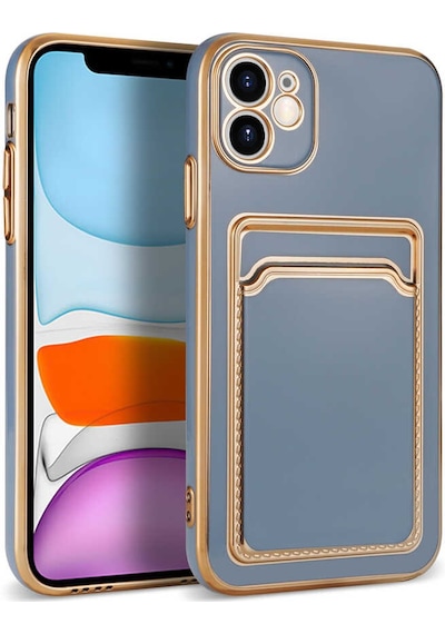 Nourthkiingdom Apple Uyumlu iPhone 11 Nrtk Bark Kartlıklı Kılıf-mavi Mavi