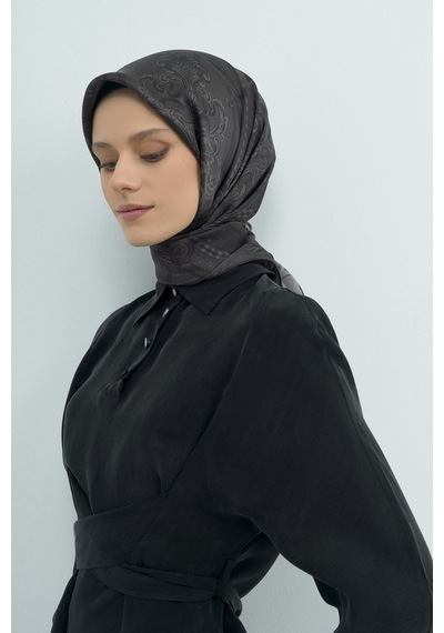 Armine Saf İpek Sura Eşarp-2026 İlkbahar-yaz- 953700d Antrasit-80