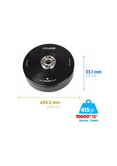 T-motor U Power Type U10 Iı 100kv Brushless Fırçasız Uav Motor Multikopter Multi-rotor Quadcopter Hexacopter Drone Motoru