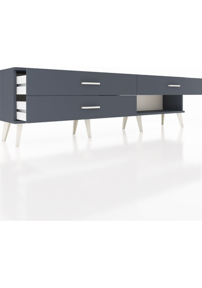 Arges Tv Ünitesi 3 Çekmeceli 176x30x51 Antrasit-antrasit/antrasit Antrasıt/antrasıt Arges Tv Ünitesi 3 Çekmeceli 176x30x51 Antrasit-antrasit/antrasit Antrasıt/antrasıt