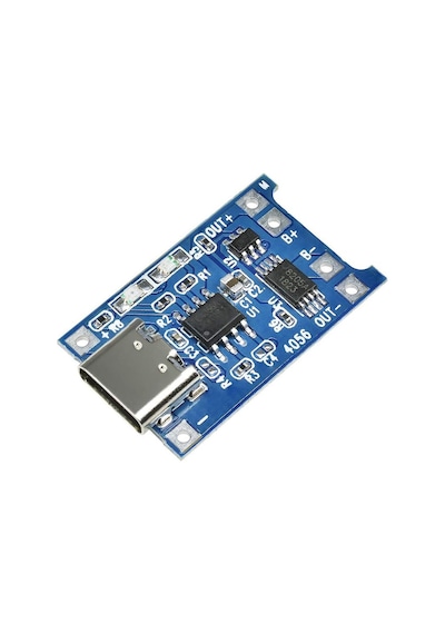 Tp4056 Type-c 1s 3.7v Lipo, Li-ion Pil Bms Korumalı Şarj Devresi - 10 Adet