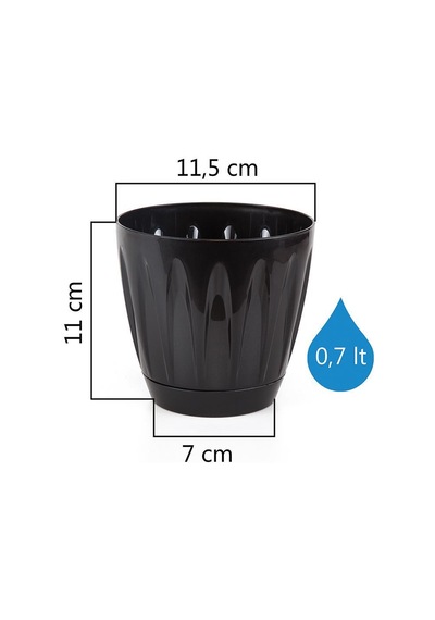 Serinova Papatya Tabaklı Saksı 0.7 Lt 64103588