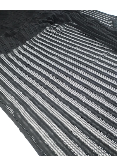 Siyah Renkte Transparan Örme Kumaş 140x270cm-11155