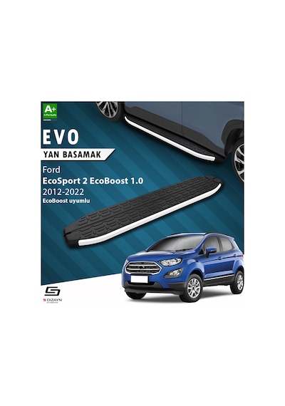 S-dizayn Ford Ecosport 2 Ecoboost 1.0 Evo Aluminyum Yan Basamak 173 Cm 2018 Üzeri