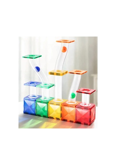 Mideer Renkli Magnetic Tiles Parkur 100 Parça Md1166