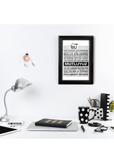 Ailenize Özel Dekoratif Ev Hediyesi Baskılı Çerçeve 24x33x1 Cm Sku: Smgstk0f9d2bd660