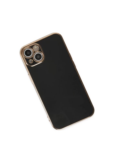 Apple iPhone Uyumlu 14 Plus Kılıf Volet Silikon - Siyah Çok Renkli