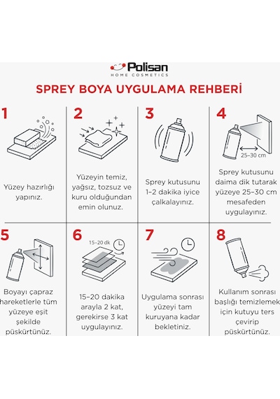 Polisan Sprey Üniversal Astar Plastik Ahşap Metal Yüzeylere 400ml Diğer