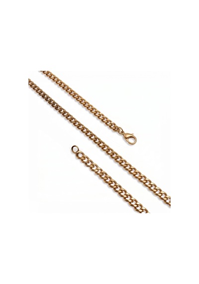 Moncuk Design Mariner Zincir Erkek Çelik Kolye 6x2mm 55cm Gold 3351eck037 Sarı