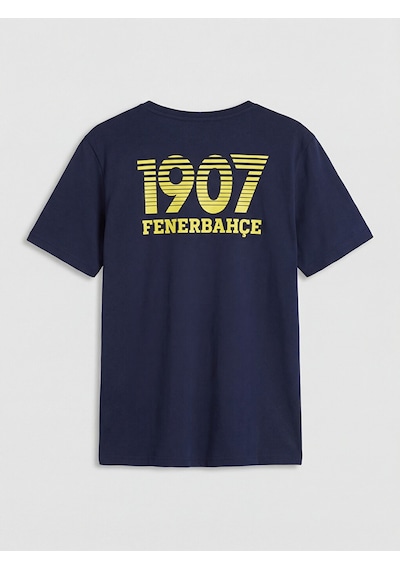 Lc Waikiki Lc Waıkıkı Lacivert Bisiklet Yaka Fenerbahçe Erkek Pijama Üst