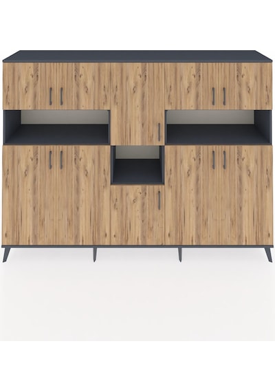Hyperion Dolap 14 Raflı 10 Kapaklı 220x44x163 Antrasit-çam/antras Antrasit-çam/antrasit Hyperion Dolap 14 Raflı 10 Kapaklı 220x44x163 Antrasit-çam/antras Antrasit-çam/antrasit
