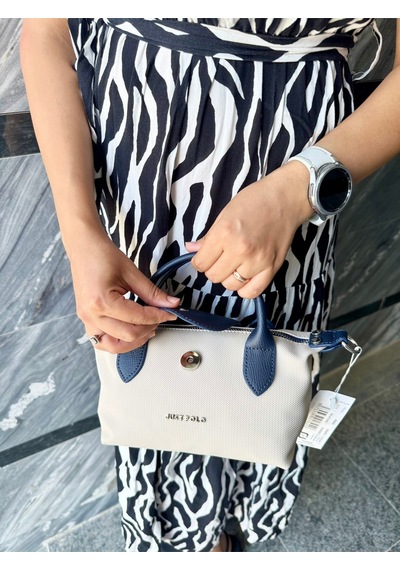 Just Polo Kadın Taş Lacivert Günlük Kullanıma Uygun Hafif & Pratik Mini El Ve Omuz Çantası Shopper Taş - Lacivert