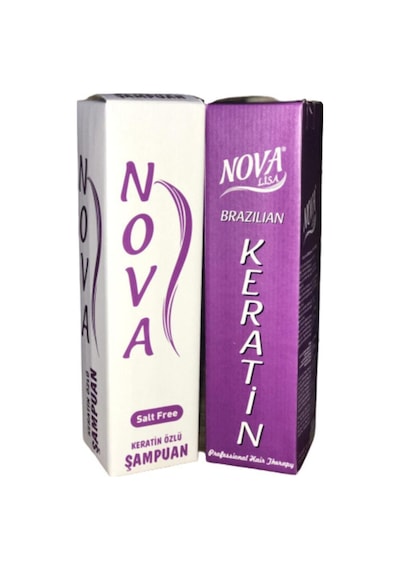 Nova Keratin 1 L + Nova Şampuan Brezilya Fön Set
