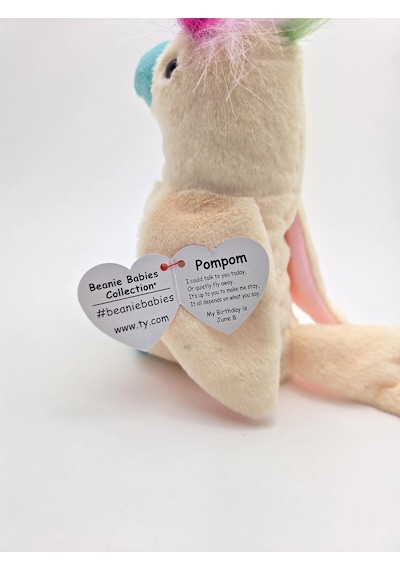 Pompom Kakadu Papağan Peluş 20 Cm Çok Renkli