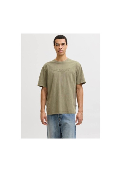 Jack & Jones Jack Jones Jprbluaıden Ss Tee Erkek Haki Tshirt 12293014-03 Haki