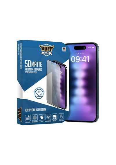 İphone 15 Pro Max İle Uyumlu 5d Mat Ekran Koruyucu, Bf2306