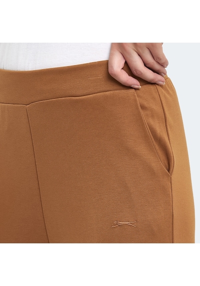 Slazenger VERNA I Kadın Cepli Bol Paça Hardal Eşofman Altı