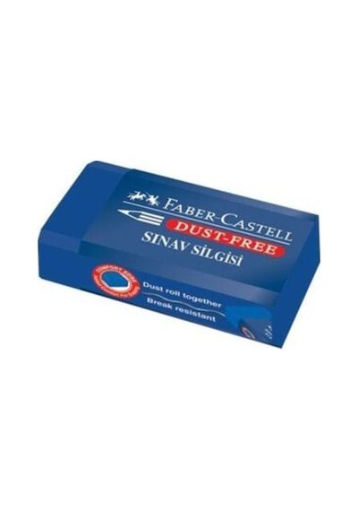 Faber Castell Mavi Sınav Silgisi Dust-free 3'lü 3 Adet