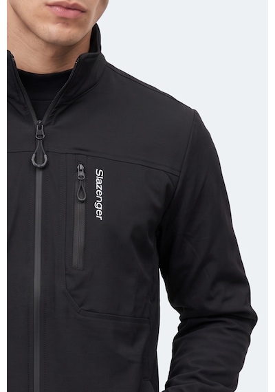 Slazenger Cedo Erkek İçi Polarlı Rüzgar Ve Su İtici Siyah Mont & Kaban