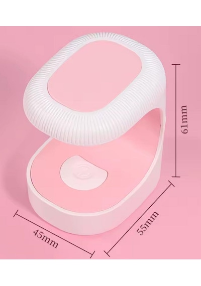 Mini Uv Led Lamba Ve Metal Gövdeli Şarjlı Manikür Pedikür Törpü Freze Seti