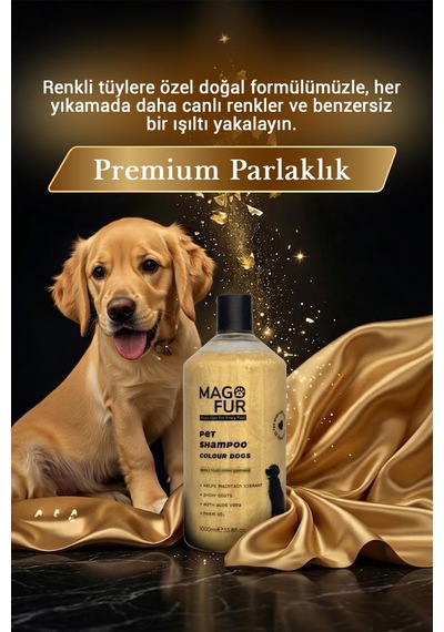 Mago Fur Renkli Tüylü Köpek Şampuanı - 1000 Ml