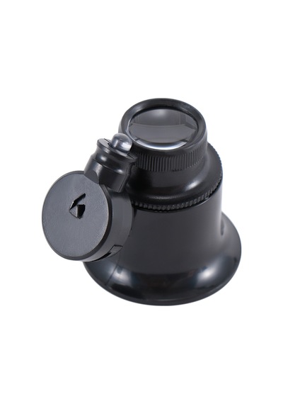 Nikula-20x Büyütmeli,saat,takı Onarım Için Cam Lensli Optik Işıklı Göz Büyüteç-mg13b--9a Siyah