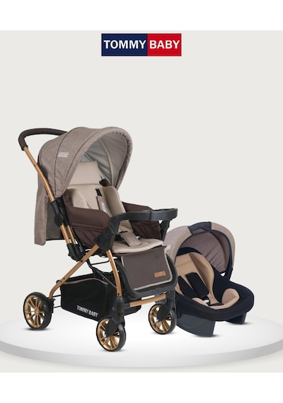 Tommybaby TB-980 Gold Travel Sistem Bebek Arabası Puset