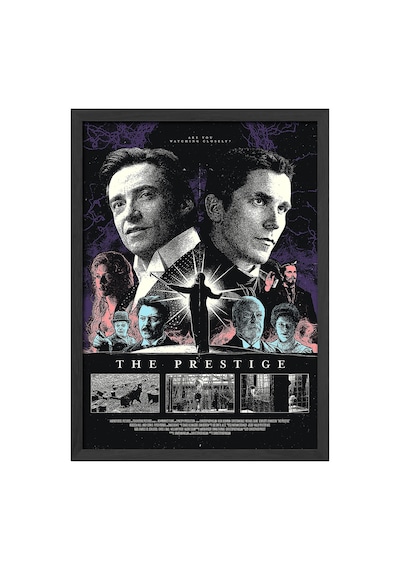 The Prestige Siyah Ahşap Çerçeveli Poster, Dekoratif Film Duvar Tablosu
