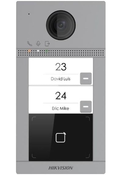 Hıkvısıon Ds-kv8213-wme1 C Intercom Sistemi Dış Ünite Villa Tipi Fiziki Buton