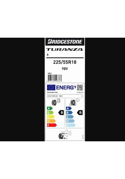 Bridgestone 225/55 R18 98V Turanza 6 Yaz Lastiği 2025