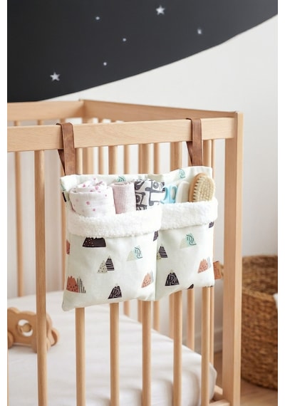 Pratik Askılı Organizer Bebek Arabası Beşik Kenar Fluffy Organizer Poyraz
