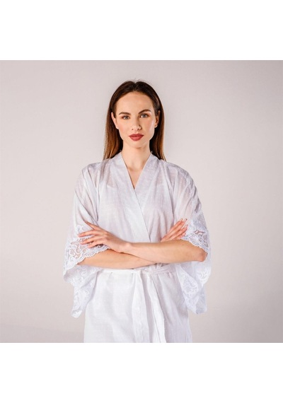 Miespiga Pearl Dantelli Kadın Kimono Sabahlık