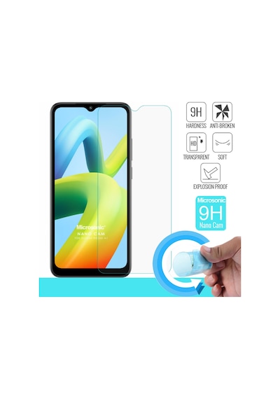 Microsonic Xiaomi Redmi A1 Nano Glass Cam Ekran Koruyucu