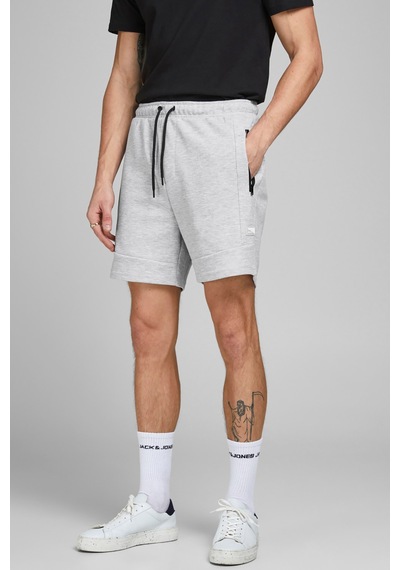 Jack & Jones Jack&jones Erkek Şort 12186750 Light Grey Melange Gri