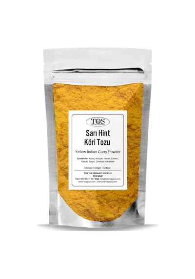 Tos The Organic Spices Sarı Hint Köri Tozu 100 G