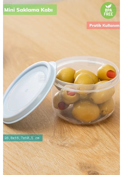 Süt & Mama Saklama Kabı 3 Lü Set Mini Yuvarlak Saklama Kabı Bpa Free 175 Ml Çok Renkli