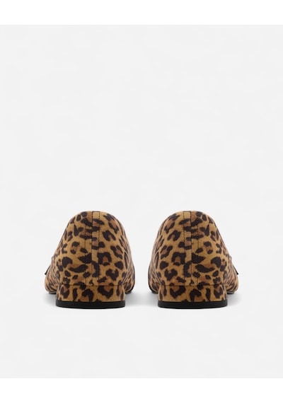 Clarks Sensa15 Strap Leopard Suede Kadın Kahverengi Babet 26183127 Kahverengi